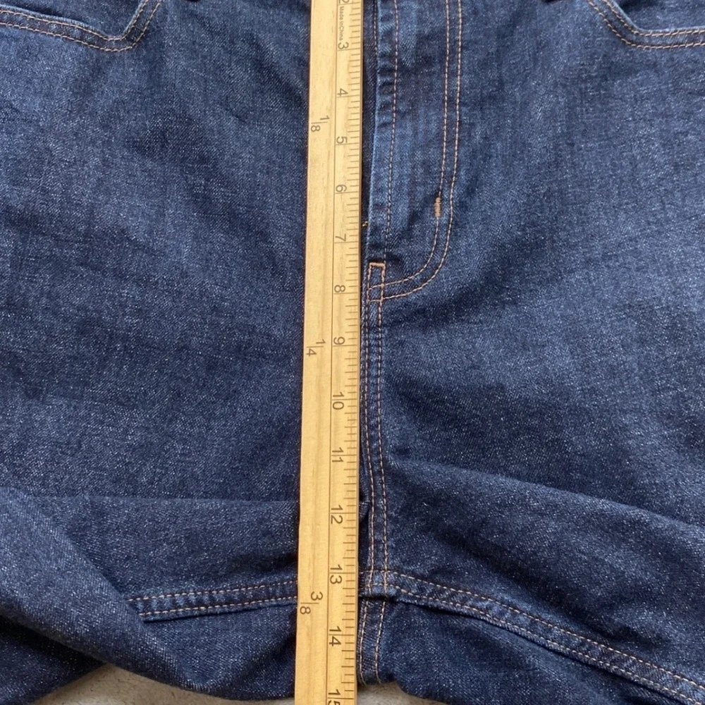 Old Navy Evie Womens 16 High Rise Barrel Leg Baggy Jeans Dark Wash Blue EUC